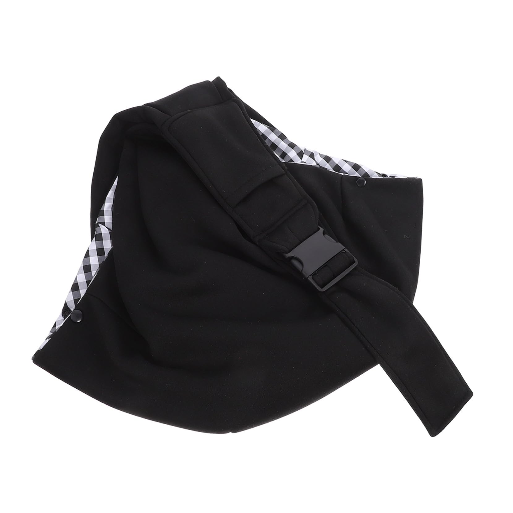 VANZACK Pet Carrier Pouch for Cats Dogs One Shoulder Backpack Compact Travel Bag Harness for Small Animals Black