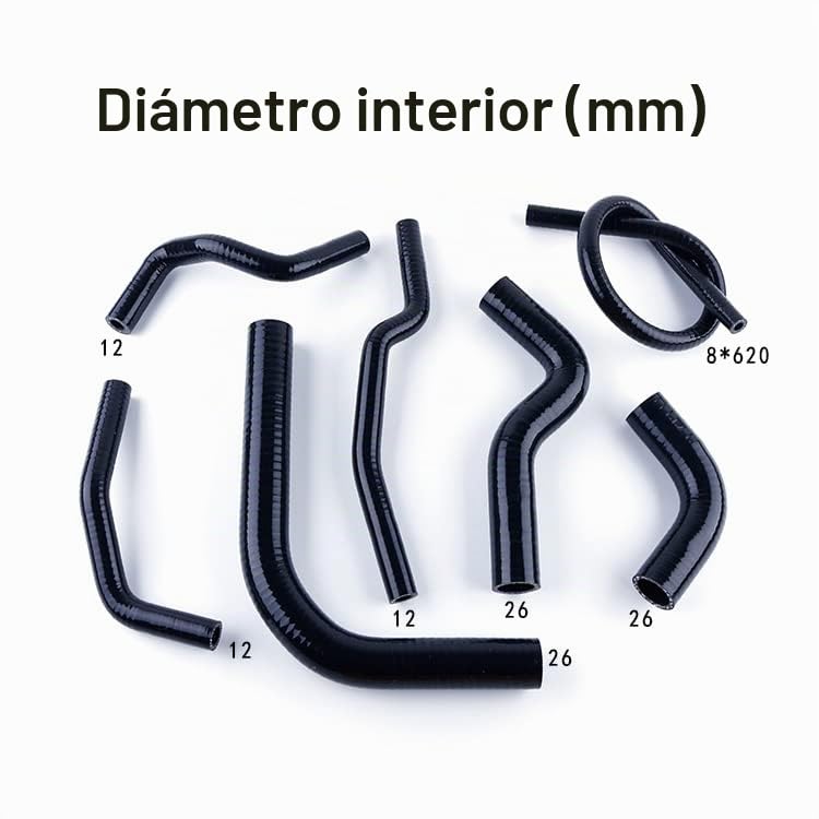 Kit de manguera de radiador de silicona para Suzuki Samurai 1986 1987 1988 1989 1990 1991 1992 1993 1994 1995 (Black)…