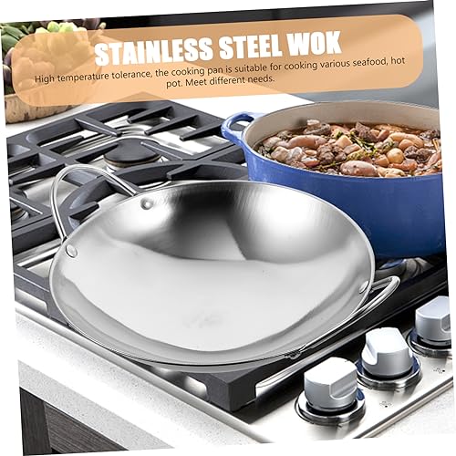ULTECHNOVO Set de 2 Woks de Acero Inoxidable miniatura 7