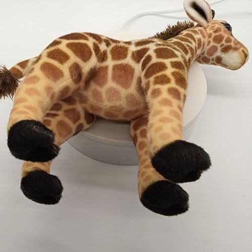 Miniatura 4 de GracesDawn Muñeca de jirafa marrón, jirafa de peluche grande, adecuada para temática de selva, decoración, abrazo, regalo ideal para niños de 12.5