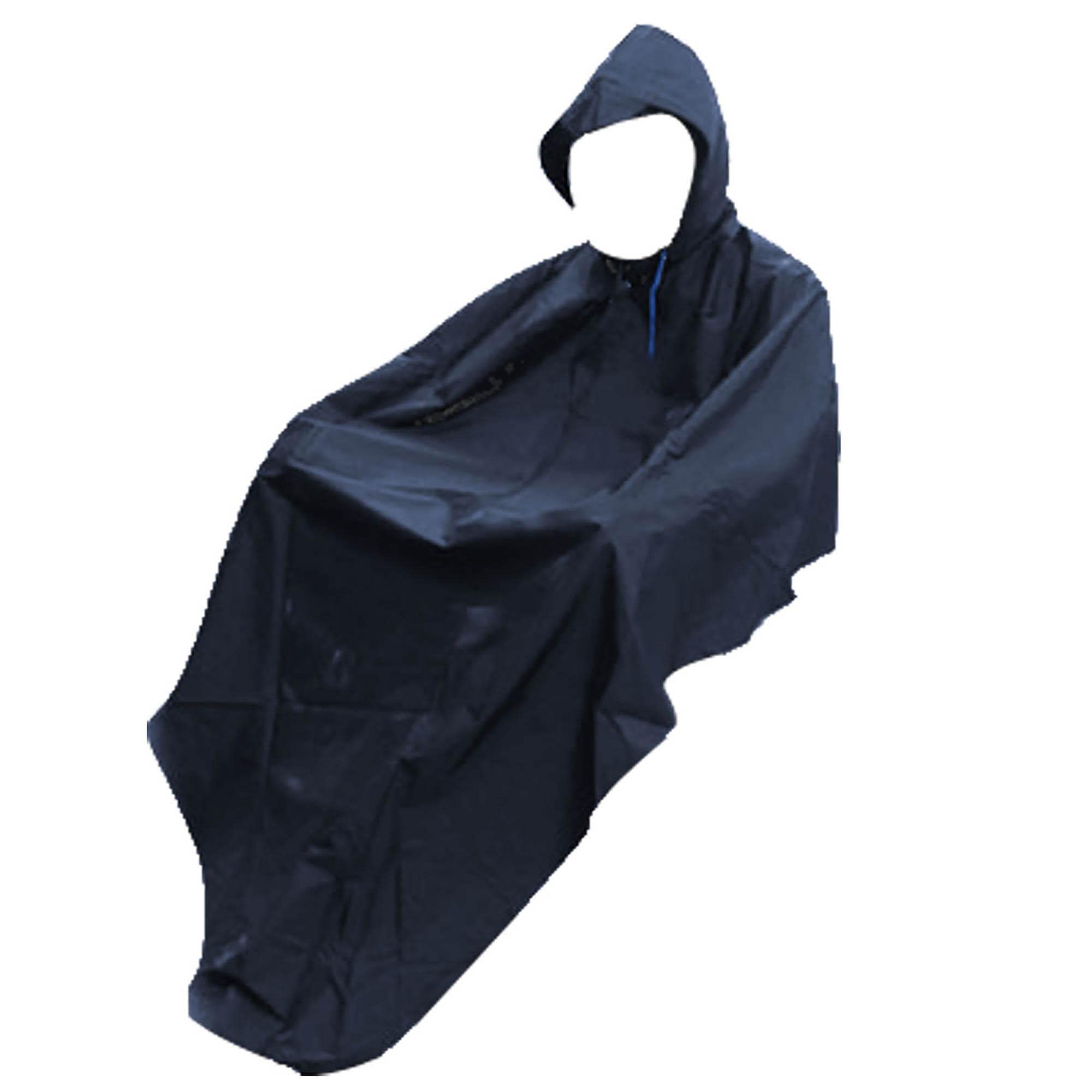 Poncho, Vinyle, Noir, Gr. 200 X 127 CM, 0,12 MM Imperméable