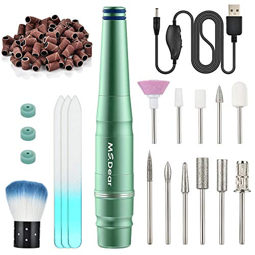 Elektrische Nagelfräser, MS.DEAR 11 In 1 Professionell Elektrisch Nagelfeile Maniküreset, USB Pediküreset Elektrisch Nagelknipser Set für Kallus Entfernen, Zuhause/Nagelstudio Maniküre Negelpflege