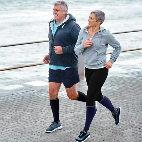 Image of 30-40mmHg Medical Graduated Compression Socks for Women&Men Circulation-Compression Stockings-Knee High Socks for Support,Hiking,Running