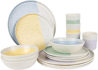 Bo-Camp - Pastel Collection - Essgeschirr - Annecy - 16 teilig