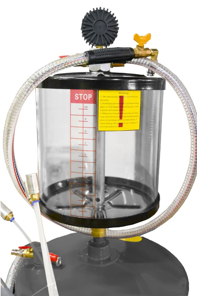 Recogedora de aceite con sistema de aspiración y por gravedad para taller Aspiradora de aceite, 80 litros