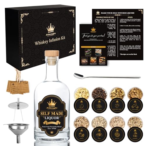 Whiskey Infusion Kit Gift for Men | DIY Whiskey Set
