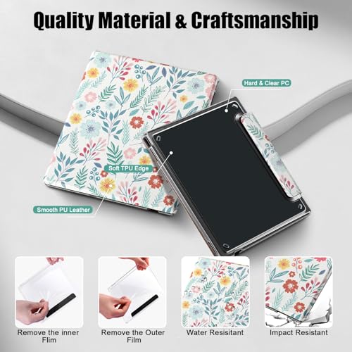Funda Boox Go 7 con función de apagado automático y trasera TPU transparente 6