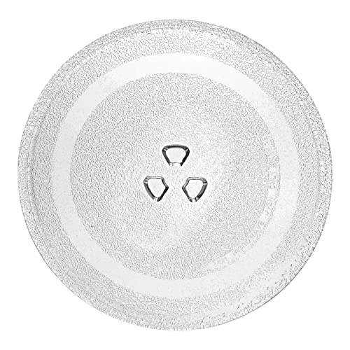 Fetechmate 24,5 cm kleiner Mikrowellen-Glasteller Ersatz für kleine Mikrowellen Cover