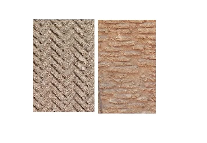 BLUSUPERSHOP Recibes 2 paneles, 1 ladrillos, 1 suelo de corcho de 33 x 25 cm, grosor de 10 mm, lámina para pastores belén San Gorgorio Armenio artesanales sheperds crib