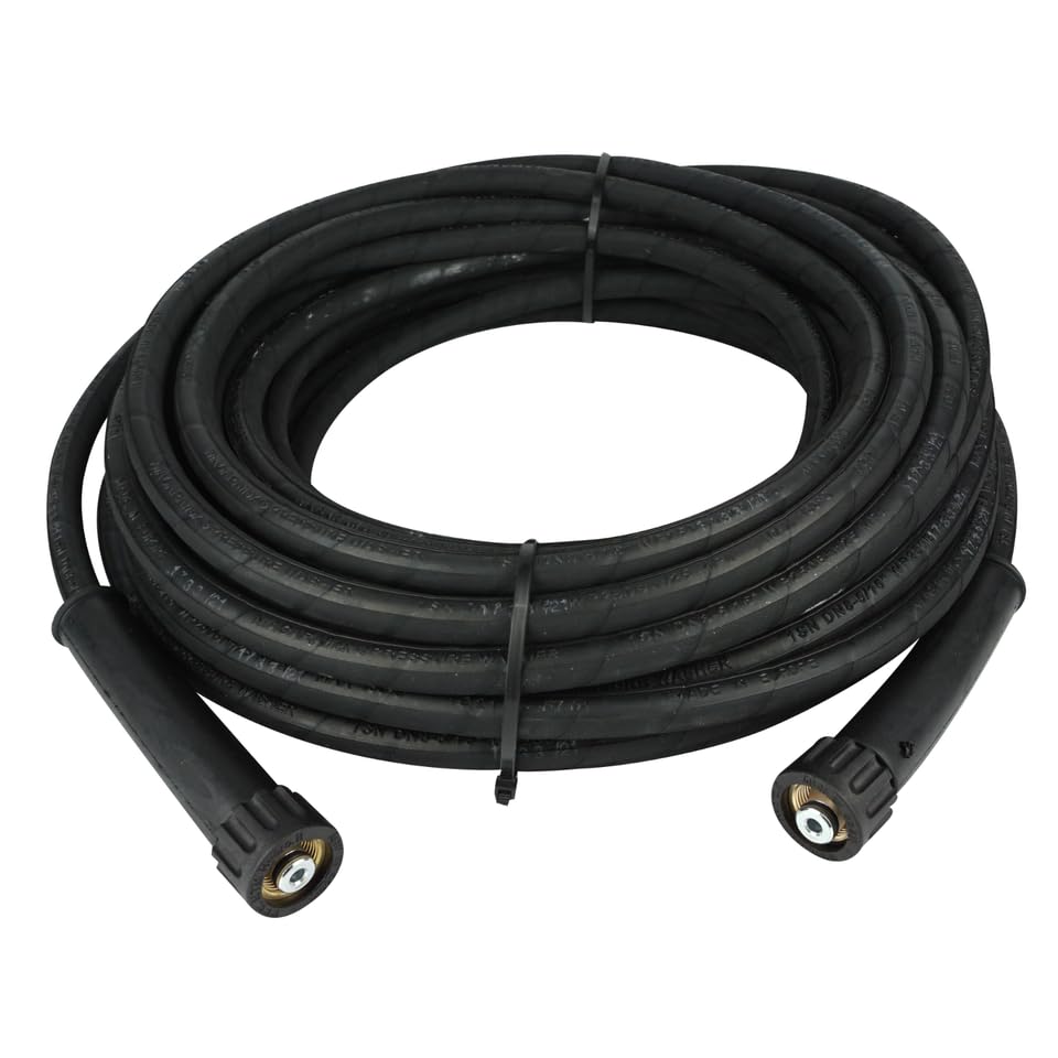 Profi Hochdruckschlauch | für Kärcher Kränzle Hochdruckreiniger | bis 400 bar | DN 10 | robust und flexibel | M22x1,5 IG x M22x1,5 IG | Schlauch (20 Meter)
