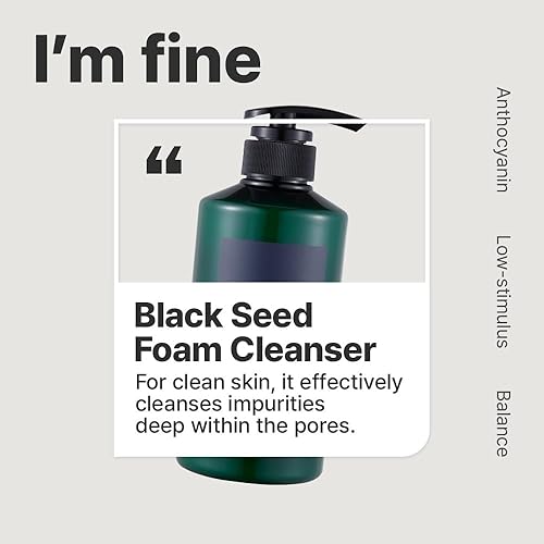 Miniatura 6 de EUNYUL Blackseed - Limpiador de espuma facial de gran tamaño para el cuidado de la piel coreano de 16.9 onzas líquidas