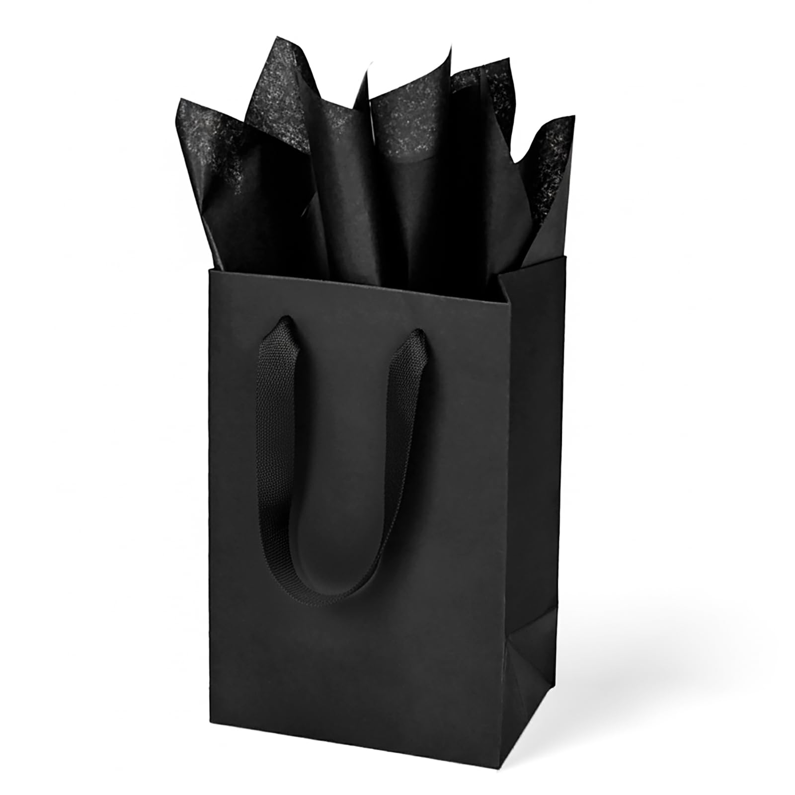 Papertide Black Gift Bags 5×3×8,4 Pack — image 1