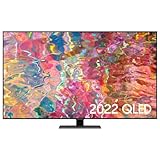 Samsung Smart TV QLED 4K 2022 55Q80B - Smart TV de 55" con Resolución 4K, Direct Full Array, Quantum HDR 1500, Dolby Atmos, Procesador QLED 4K y Motion Xcelerator Turbo+.