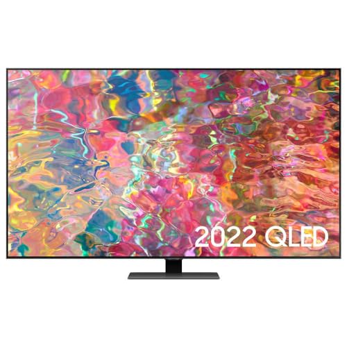Samsung Smart TV QLED 4K 2022 55Q80B - Smart TV de 55' con Resolución 4K, Direct Full Array, Quantum HDR 1500, Dolby Atmos, Procesador QLED 4K y Motion Xcelerator Turbo+.