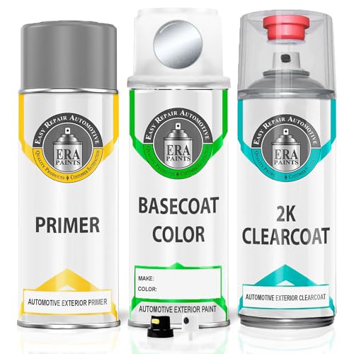 ERA Paints G1U/GE2 - Ice Silver Metallic for SUBARU Exact Match Automotive Touch Up Paint Spray - 2K Premium Kit