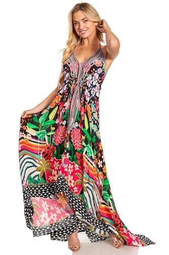 Image of Sakkas Lizi 2025 Womens Maxi High-Low Halter Handkerchief Long Dress Beach Party