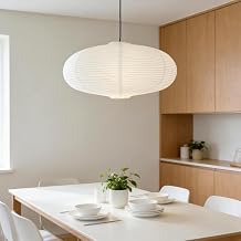 19.69 Oval Paper Lantern, Pendant Large White Paper Lampshade, White Big Chinese Lantern, Hanging Lighting Shade, Decor for wedding