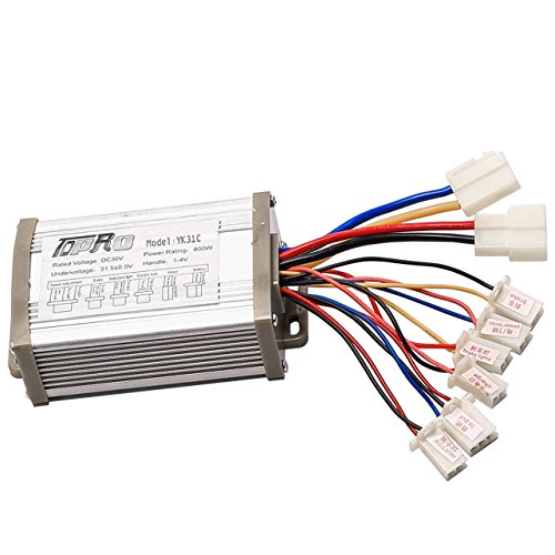 JCMOTO 36V 800W Brush Speed Motor Controller for Electric Scooter Bicycle e Bike Tricycle