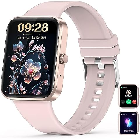 Nemheng Montre Connectée Femme avec Appel, 1.83 "Tracker d'Activité avec Podomètre Montre avec Assistant Vocal, Cadran Personnalisé Cover