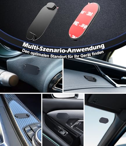 ALAFLY Magnetische Autohalterung Metall für OOONO CO-Driver NO2, Einteilige Integrierte Magnet Halterung, Super Klebepad für Armaturenbrett, Sonnenblende, Glatte Oberfläche für Alle Autos