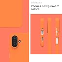 YATWIN Silicone Case for Samsung Galaxy A07 4G, Soft-Touch, Shockproof, DustProof, Antiskid Phone Cover for Samsung Galaxy A07 4G - Orange gallery image