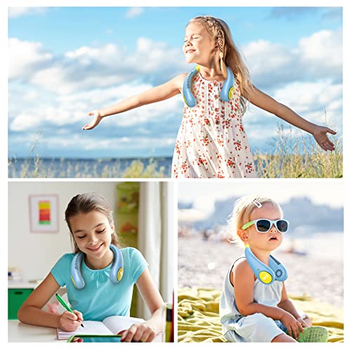 Kids-Neck-Fan-Portable-Bladeless-Fan-for-Kid-4-14Y-Girls-Boys-2600mAh-USB-Personal-Mini-Fan-Cooling-Fan-for-TravelCampingStudy-4-Speeds-Lightweight-Compact-Perfect-Summer-Gifts-for-Kids
