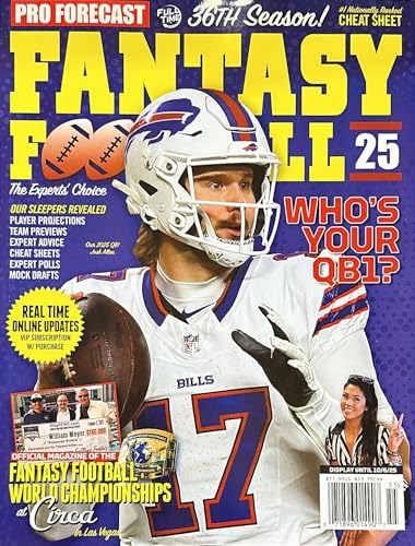 Pro Forecast Fantasy Football 2025 Magazine Issue 55 Our Sleepers Revealed...