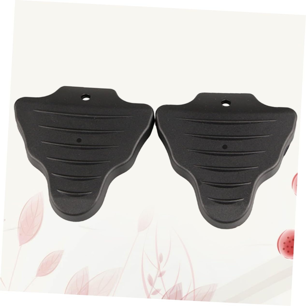 INOOMP 3 Paia Manicotto della serratura della bicicletta protezione della tacchetta della bici copertura della tacchetta del pedale della bici Accessori per pedali da ciclismo Black
