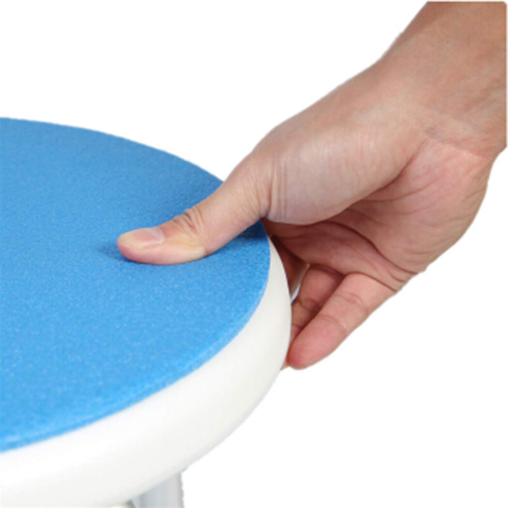 CHEWYNP Taburete de baño Taburete Redondeado para baño/Ducha Asiento de baño portátil Bañera Ducha Silla elevadora con Almohadilla Antideslizante para Las piernas Ayuda para discapacitados