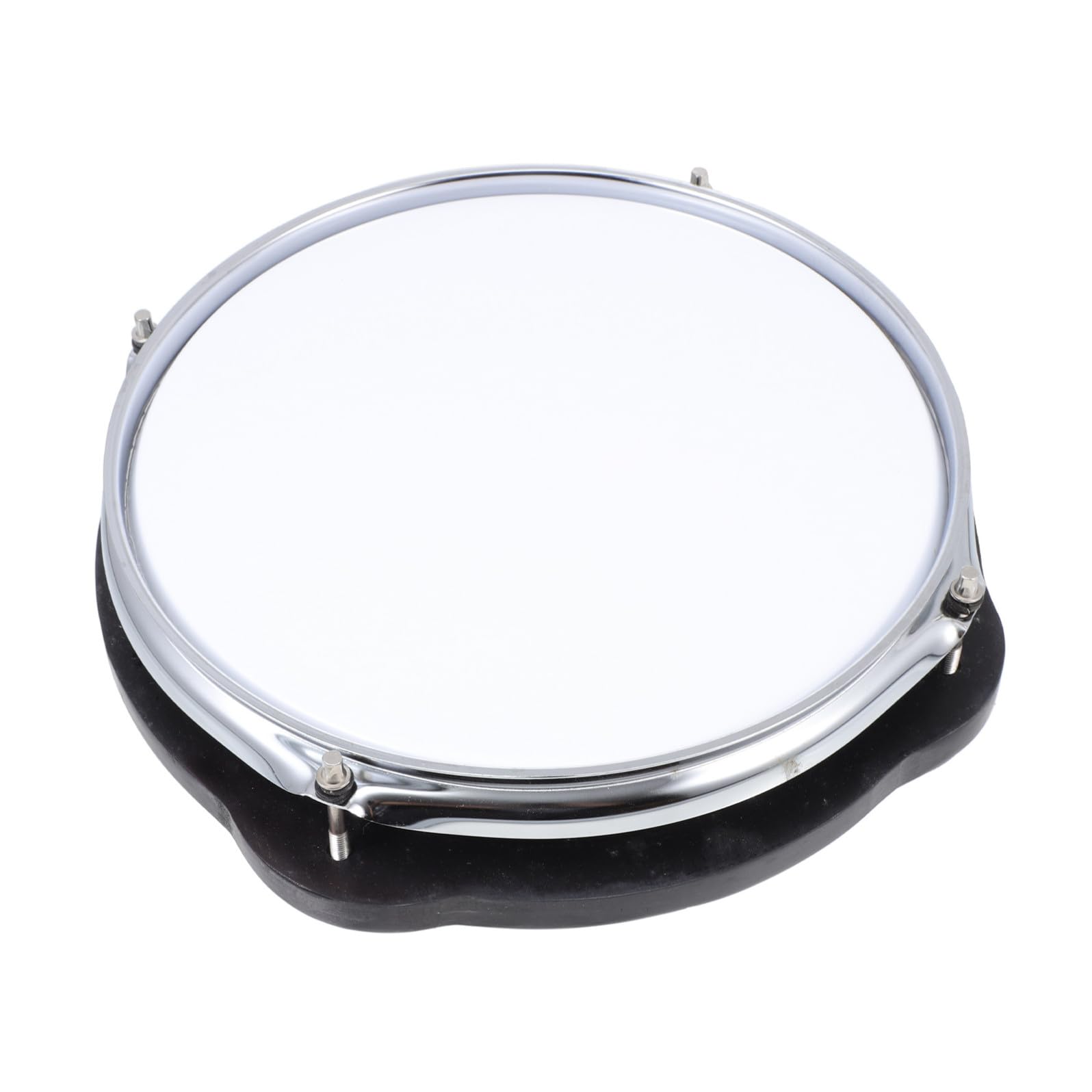 EXCEART Pad per Allenamento Batteria Silenzioso, Flessibile, Bianco