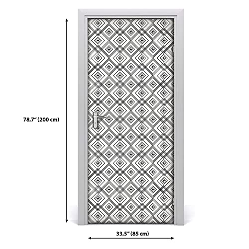 Autocollant de porte auto-adhésive Magic-Stick géométrique