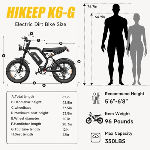 Electric Dirt Bike for Adults – Peak 1500W/3000W Electric Bikes, 48V/52V 15.6Ah/25Ah/40Ah, 50-100 Mile Range(PAS Mode), 16/20 Inch All-Terrain Fat Tire Motorcycle