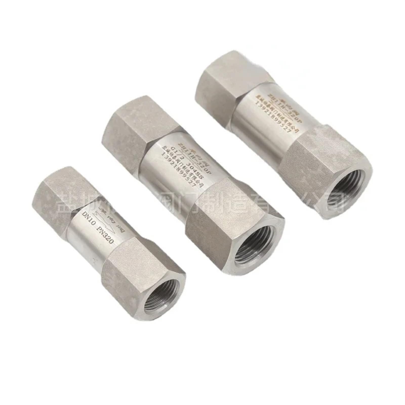 Nobirtbsa Women's 45293 1/4" 3/8" 1/2" 3/4" Bspp Npt 304 Stainless Steel Spring Non-Return One Way Check Valve 4500 Psi(,Bspp )