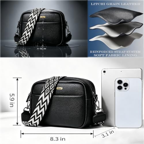 Image of crossbody bags for women trendy with adjustable straps smallleather cross body purses