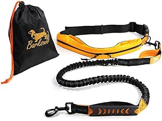 Barkswell Hands Free Dog Lead - Running Dog Lead with Waist Belt and Bungee Dog Lead - Premium Dog Walking Belt