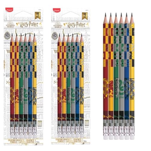 Lápices Grafito HB MENBLY Harry Potter Pack x12 miniatura 1