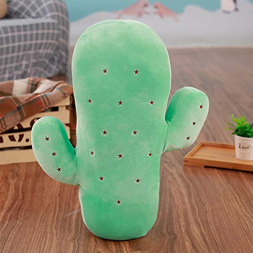 BeesClover - Cojín de peluche (45 cm), diseño de cactus