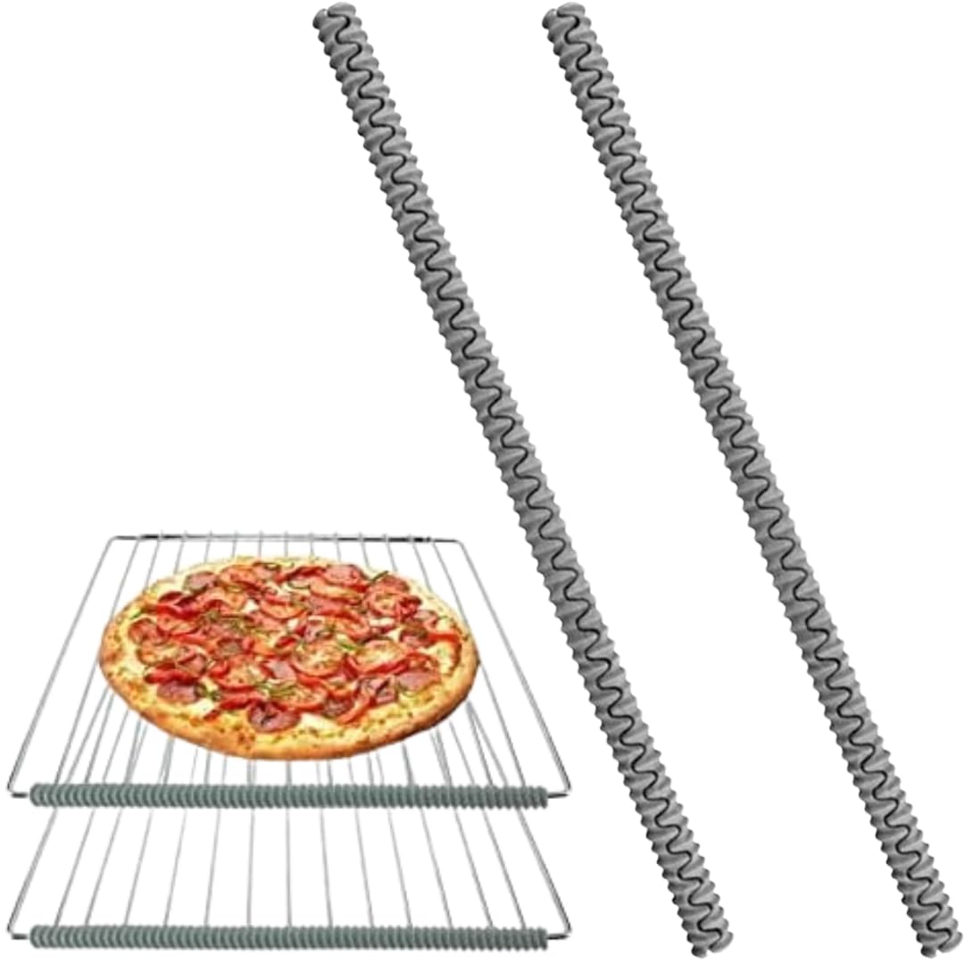 FIND A SPARE Silicone Oven Rack Protectors (Pack of 2) - Heat Resistant, BPA-Free, Slip-Resistant Oven Rack Guards - Easy to Install & Dishwasher Safe - Prevent Burns & Enhance Kitchen Safety