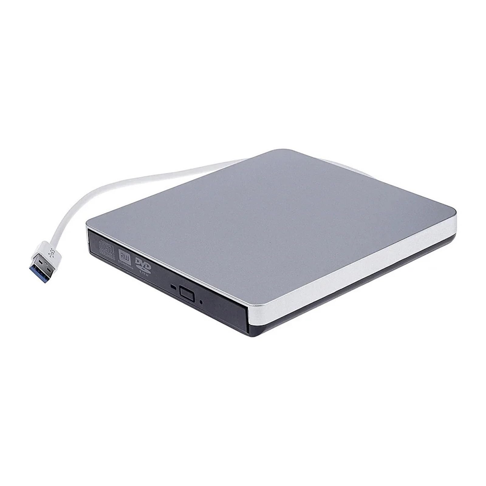 Lettore Dvd Masterizzatore Dvd RW Esterno Sottile Masterizzatore CD Lettore Lettore USB 3.0 unità Ottiche for PC Portatile Masterizzatore Dvd Dvd(Silvery)