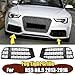 DFKAHF Car Front Bumper Fog Light Lamp Grille Compatible For Audi A5 S5 RS5 B8.5 2013-2016 Glossy Black Grill Cover Mesh Honeycomb(Left Side)