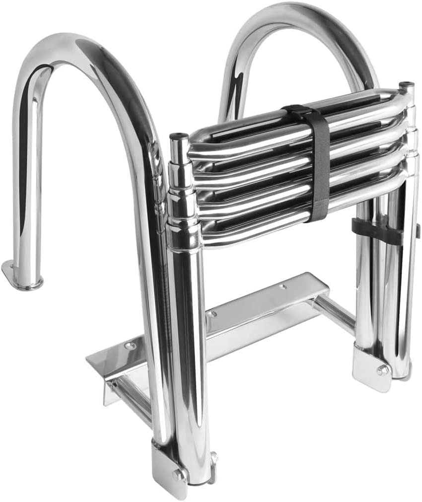 Buy NBLD Pontoon Boat Ladder Stainless Steel Telescoping Rear Entry