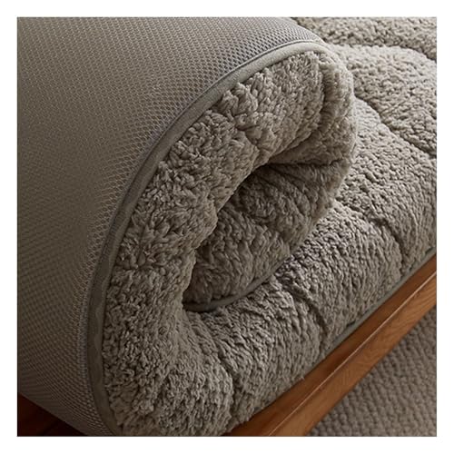 Przenośny japoński materac futon, składane łóżko podłogowe do domu i na kemping, możliwość spania na sofie, oszczędność miejsca, biały, 180 x 200 cm