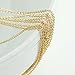 10PCHN 10pcs 17.5inch 16K Gold Plated Finished Cable Chain Necklace Bulk Discount Jewelry Supply