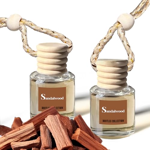 Car Air Freshener Diffuser, Sandalwood Aromatherapy, Natural Fragrance Oil, Long