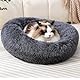 Fhodigogo Hundebett rund Hundekissen hundekissen Katzenbett katzenkissen hundebett kleine Hunde Donut Hundebett Kleine Hunde Bett Katzendecke Hundedeck für Katzen und kleine Hunde (M for 5KG)