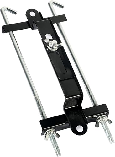 YAKEFLY Soporte universal de batería de barra transversal, sujeción de batería ajustable, amarre de batería con tornillo en L, soporte de batería de