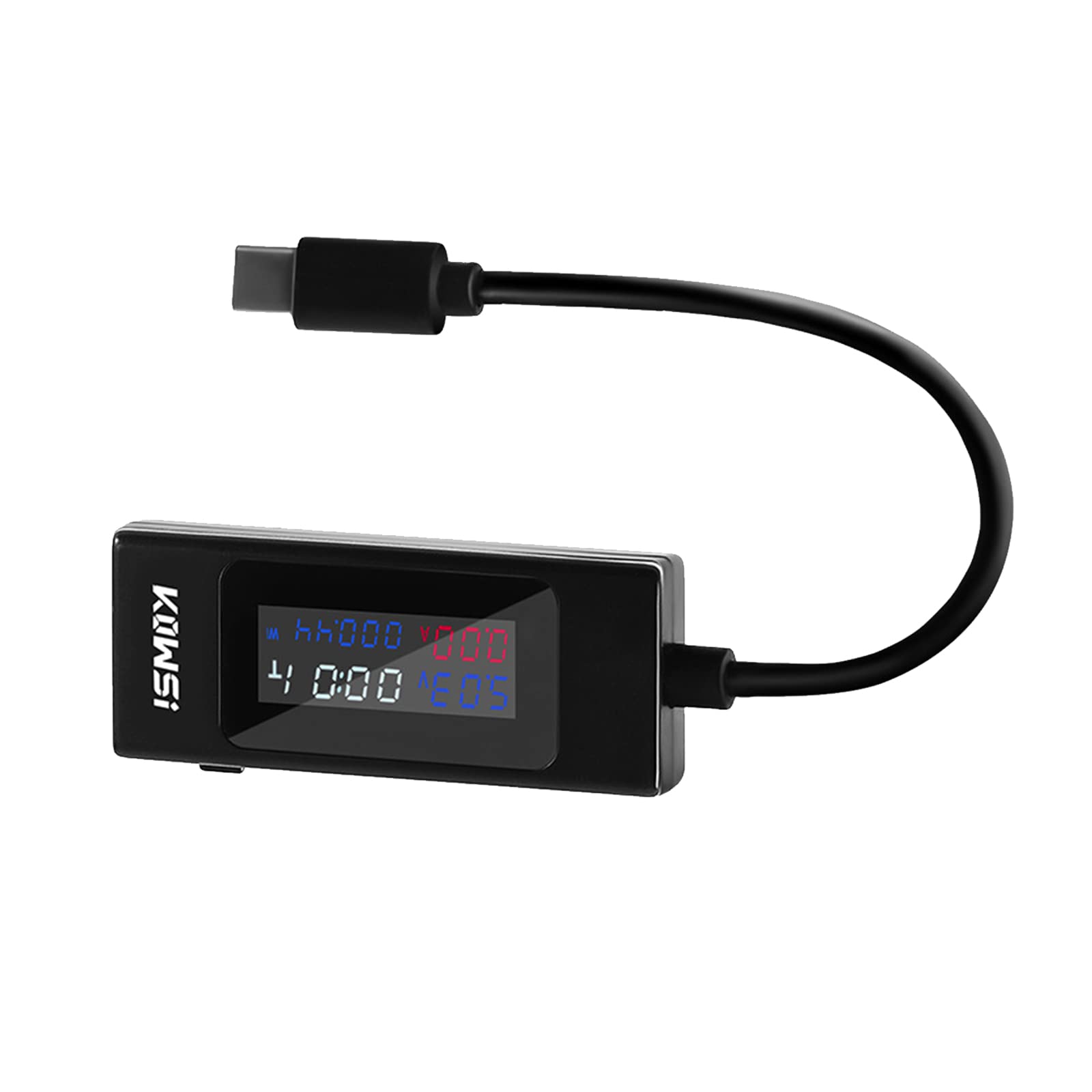 Yhplxyuus Black Tester Power Meter 4-30V 0-6.5A Voltage & Current Meter Capacity Working-Time Ammeter Voltmeter Voltage And Current Capacity Working-Time Ammeter Voltmeter Power-Bank Charger Detectors
