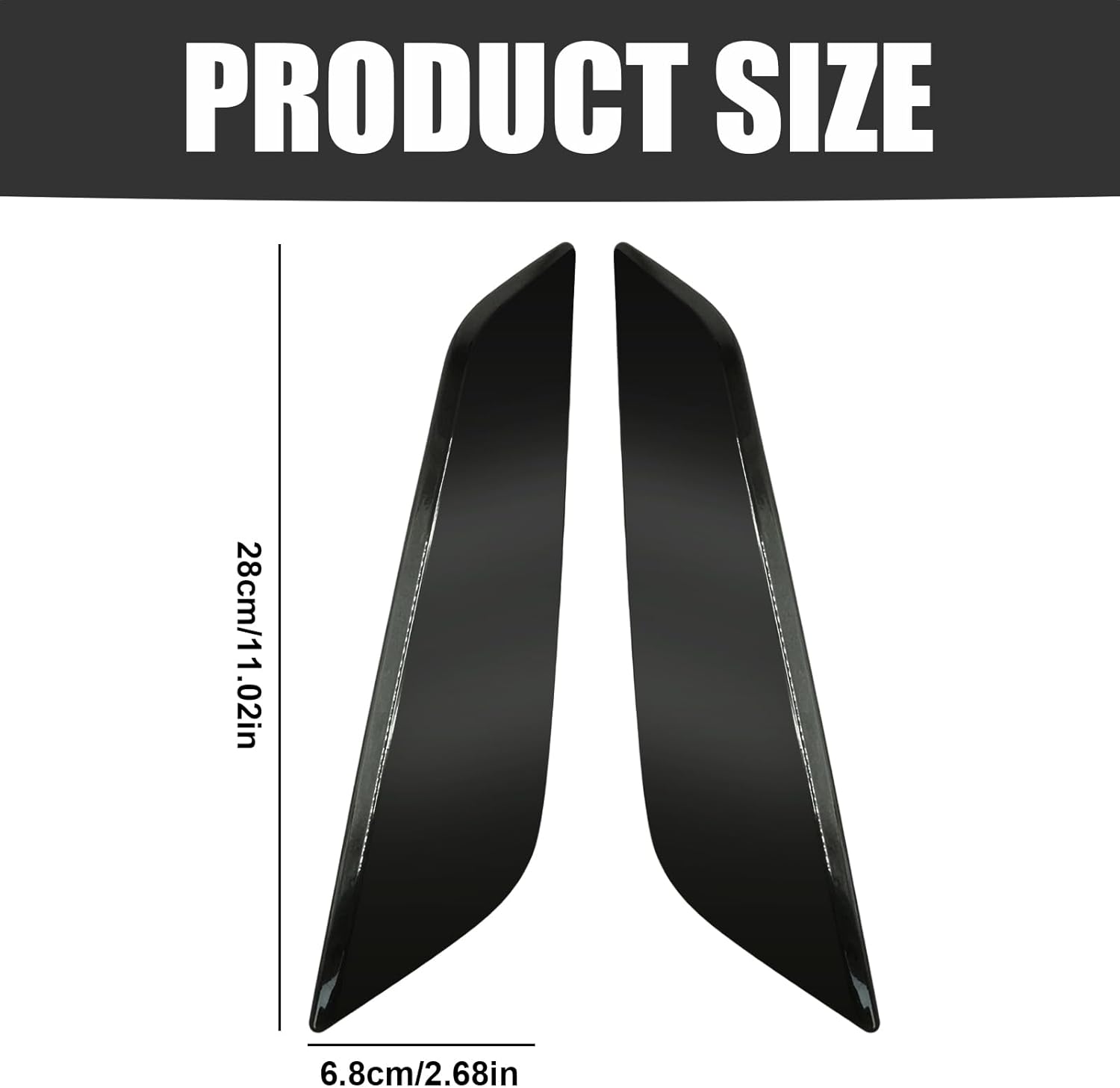 Anxingo 1 Pair 51747439013 Car Front Side Fender Vents Trim, Replacement for BMW 5 Series G30 M550i 530i 530e 540i 540d xDrive 2017-2023, Replaces 51-74-7-439-014