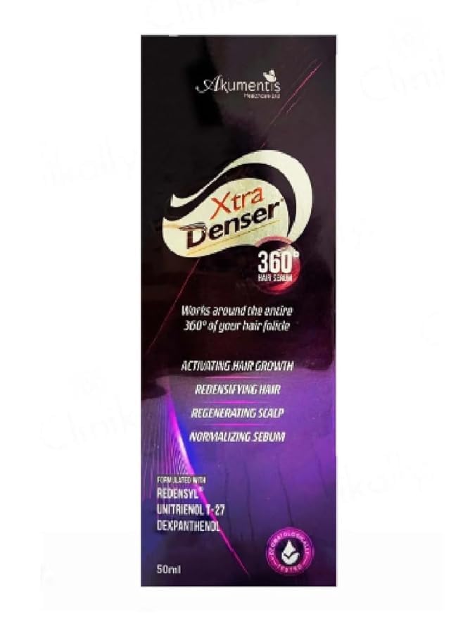 Xtra Denser Anti-Aging Hair Serum, 360° Hair Growth Serum– Anti Hair Fall, Promotes Thick & Healthy Hair, Strengthens Roots-image-42
