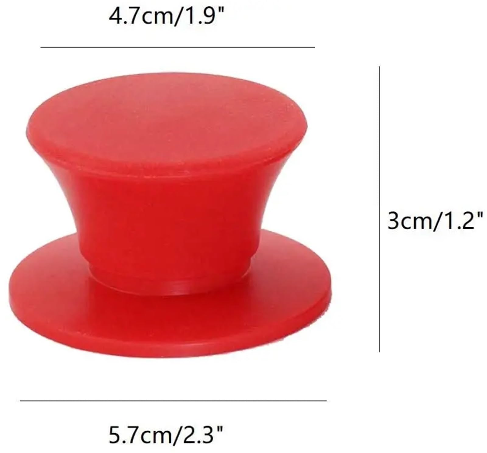 Asa de la tapa de una olla, Reemplazo de mango tapa olla silicona 12 piezas multicolor(Grey)
